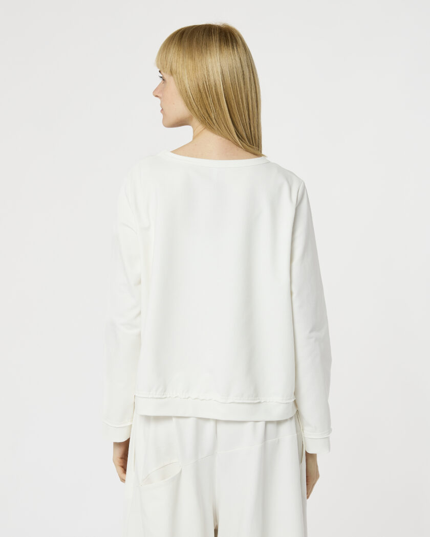 maglia semplice in felpa - immagine 2