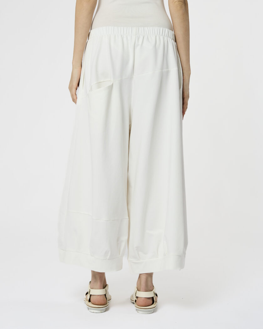 pantalone largo in felpa - immagine 3