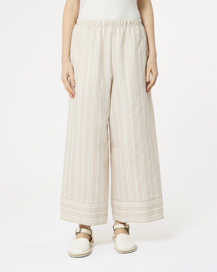 pantalone dritto con polso