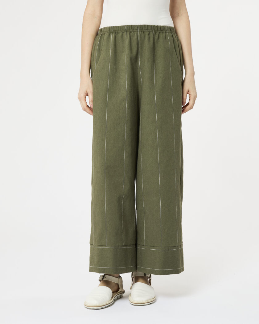 pantalone dritto con polso
