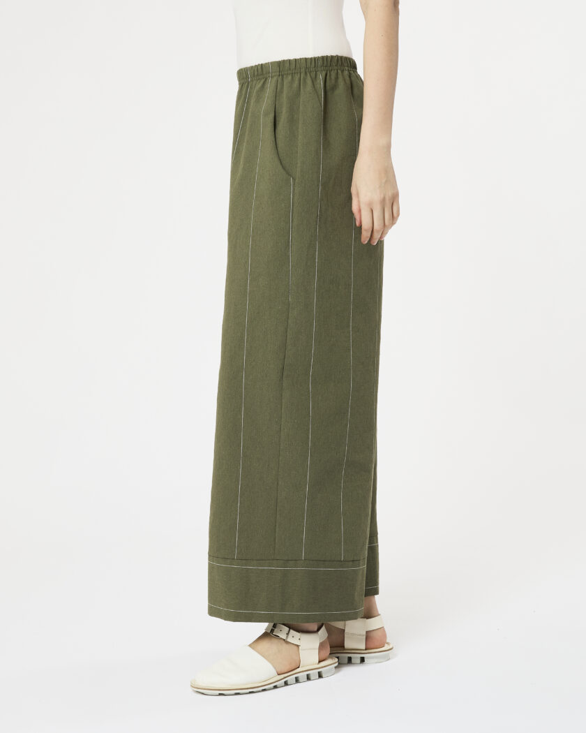 pantalone dritto con polso - immagine 2
