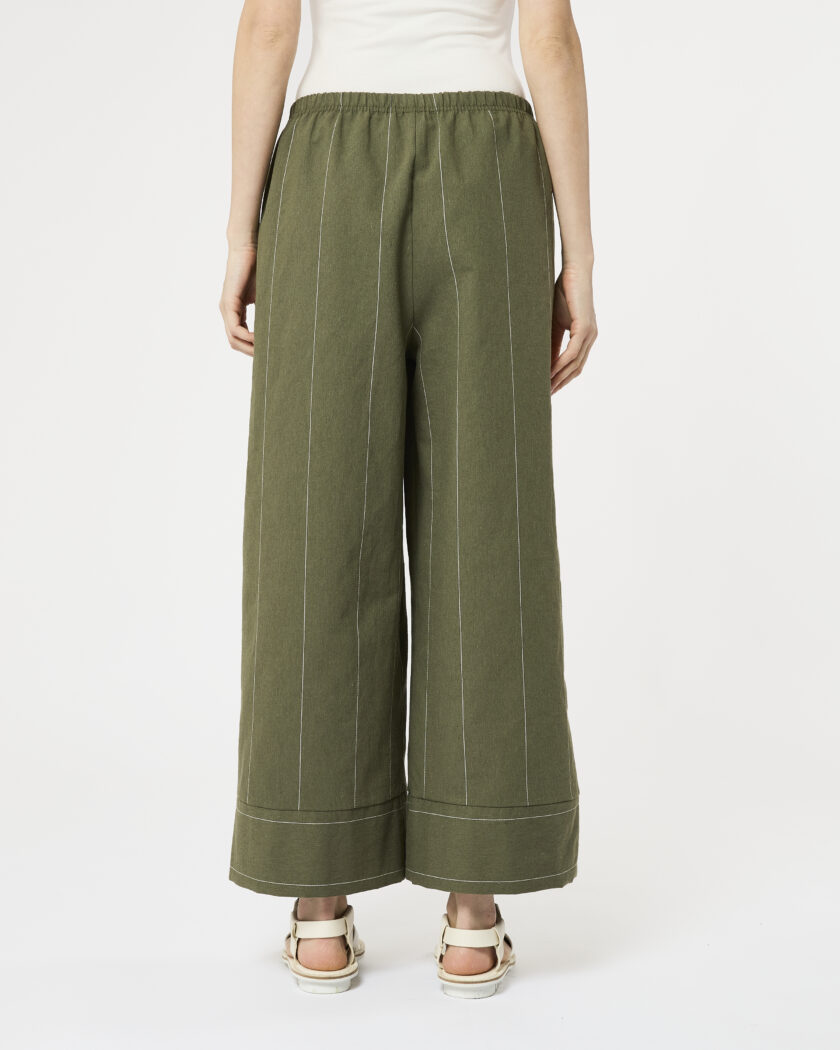 pantalone dritto con polso - immagine 3