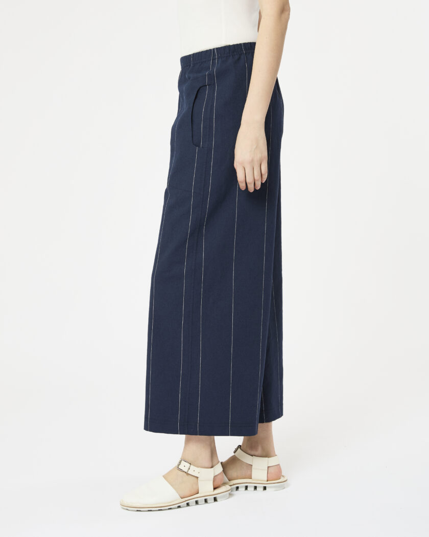 pantalone dritto con tasca tonda - immagine 2