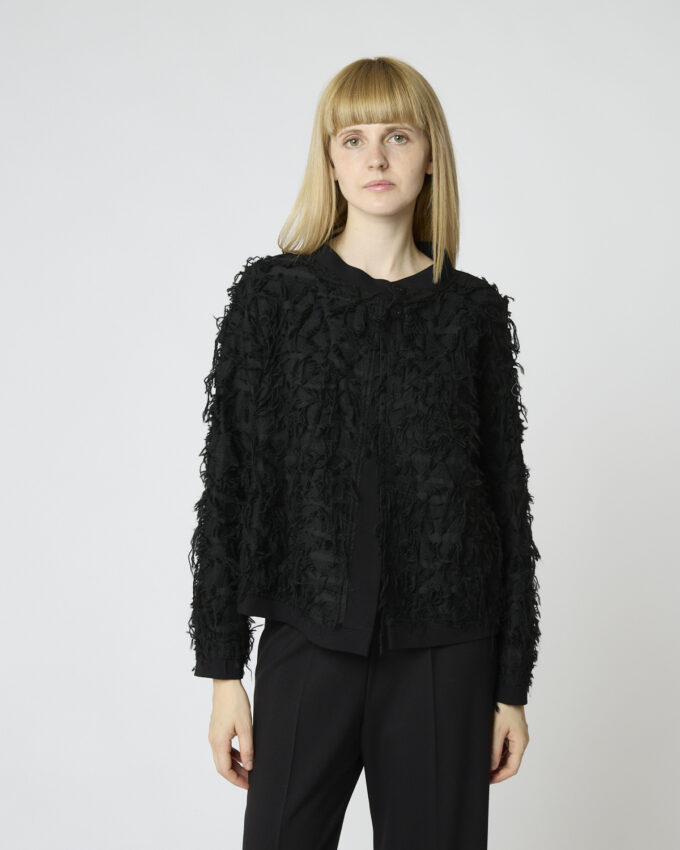 camicia in tessuto lavorato