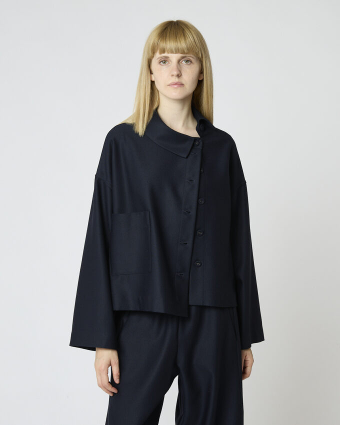 giacca corta in rasato