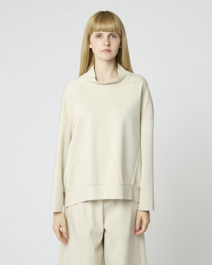 maglia con fondo poco arricciato