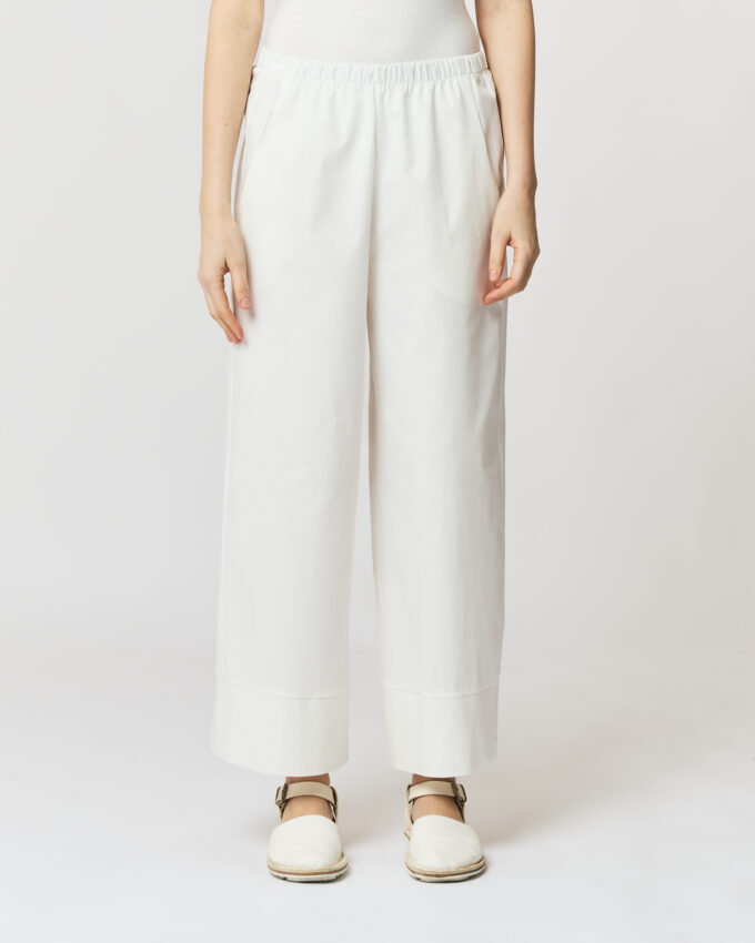 pantalone dritto in gabardina