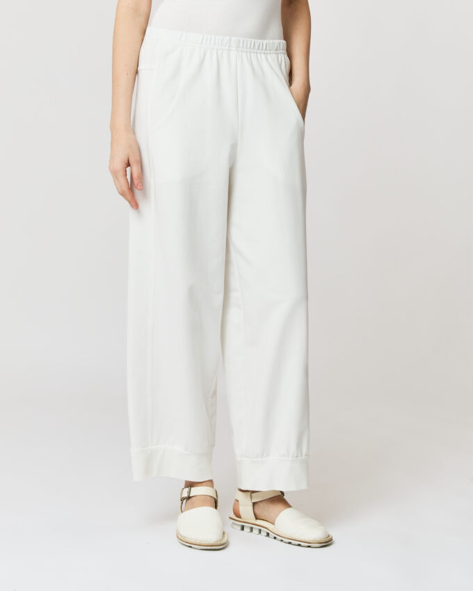 pantalone largo in felpa