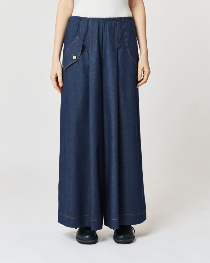 pantalone largo in jeans